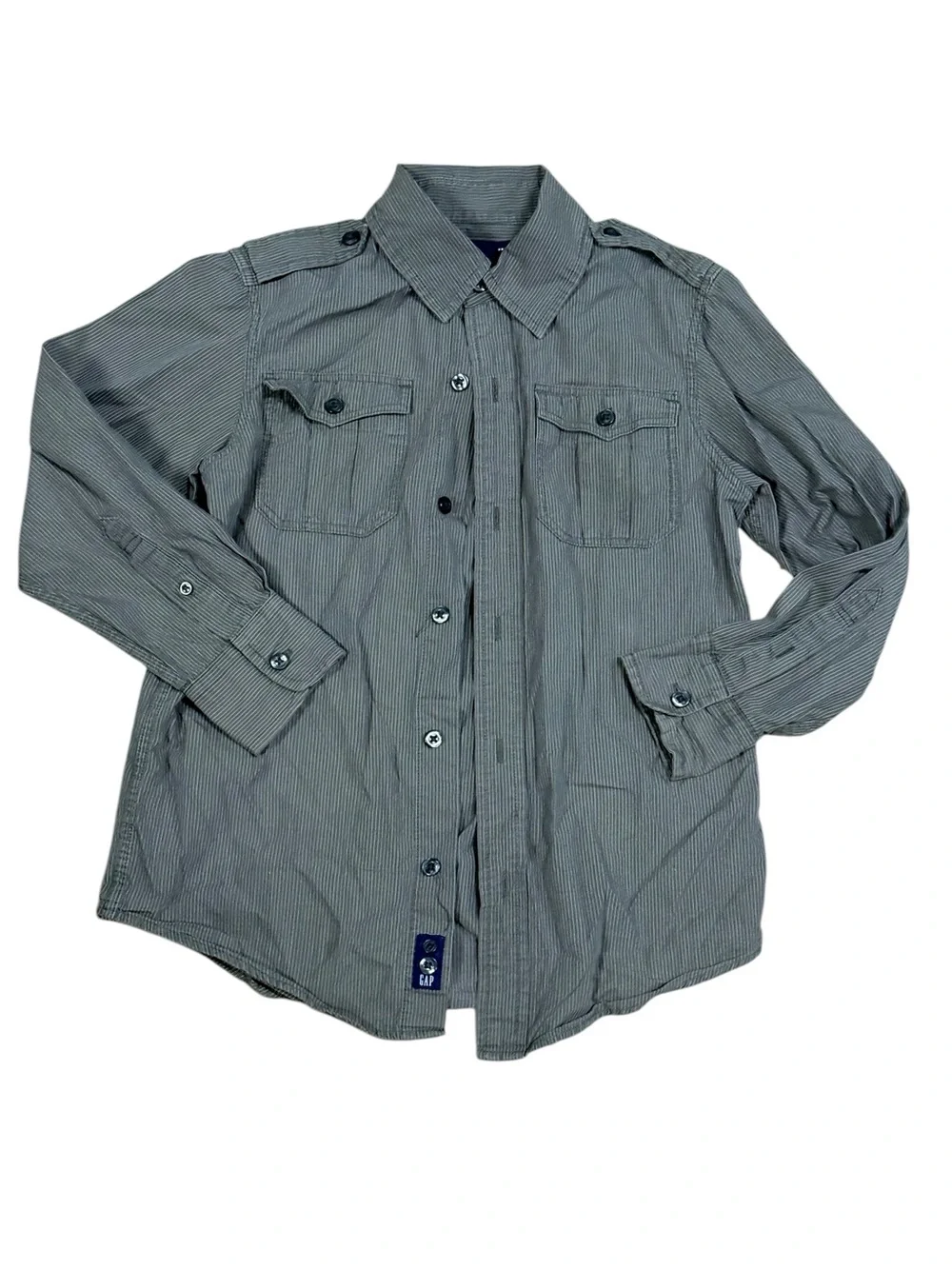 Gap Long Sleeve Button Front Shirt Size Small 6/7